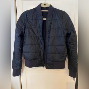 Lululemon Reversible Non-Stop Bomber Jacket Black Sz 4